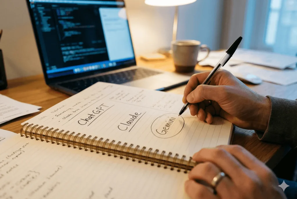 Schéma des usages métier par assistant IA : ChatGPT, Claude et Gemini selon le profil professionnel en 2026